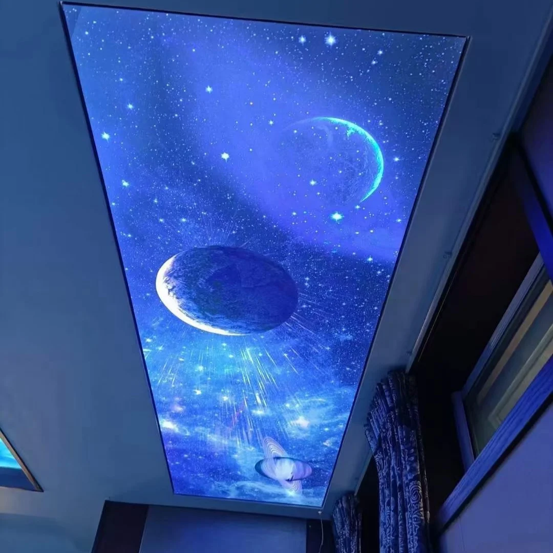 ZHIHAI high brightness white corridor ceiling customize logo photo design print pvc stretch ceiling film