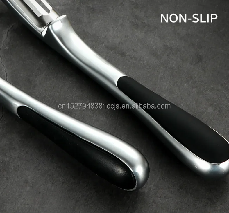 2022 Amazon Hot Sell Two Way Potato Stainless Steel Peeler Kitchen Vegetable Peeler Fruit Wide Swivel Blade and Non Slip Grip