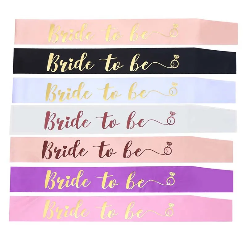 Bride To Be Sash Bachelorette Party Sash Hen Party Wedding Decorations Party Favors Accessories Bridal Shower Engagement Decor