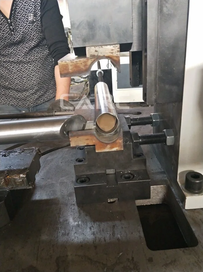 CH-60 Auto horizontal stainless steel pipe arc punching machine for good welding