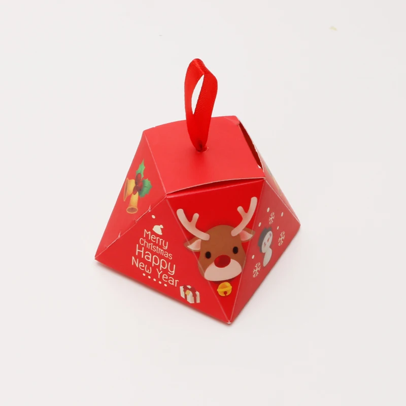 2023 custom single cupcake paper box for tree christmas crackers advent calendar packaging gift box