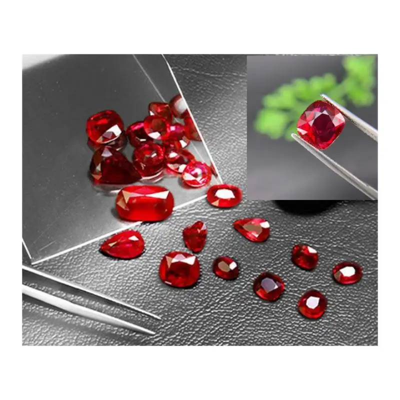 GLORY PACE Natural ruby pigeon blood red faceted cut genuine ruby stone natural gemstone prices wholesale