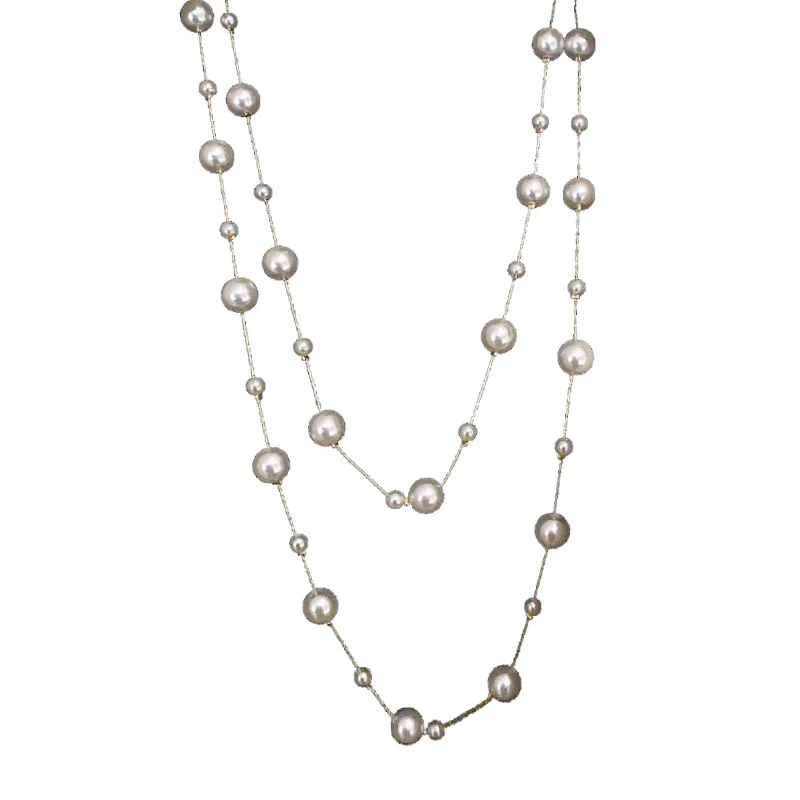 Women Super-long Multilayer Pearl Necklace Fashion Sweater Chain Necklace Female Personality Jewelry