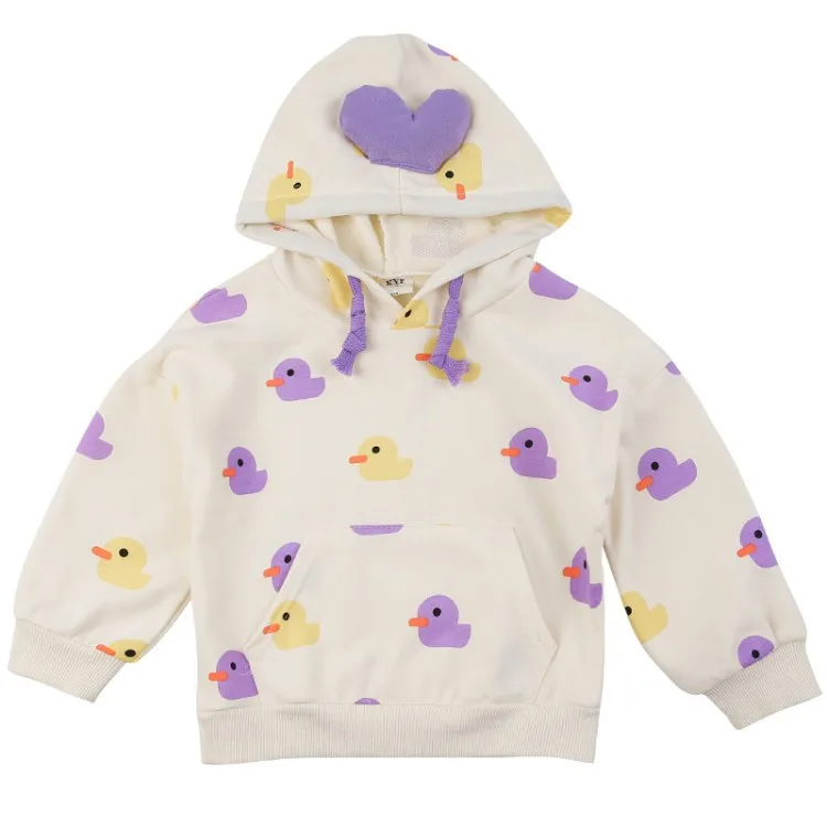 
Детская мультяшная верхняя одежда, пуловер, свитшот для маленьких девочек 