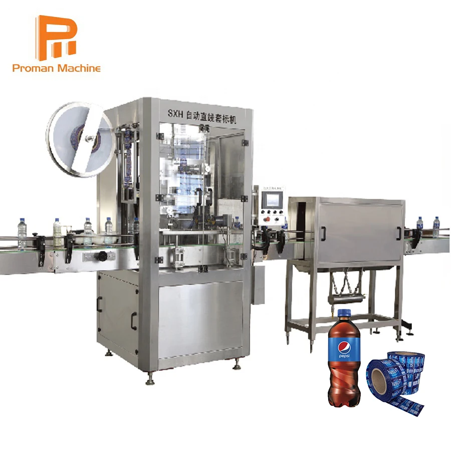 Bottling Water Production PVC Packing Equipment Heat Shrink Bottle Labeling Machine