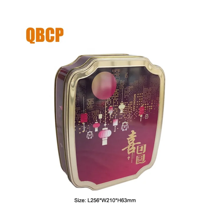 Сделанная на заказ пустая луна торт подарочная жестяная коробка для оптовой продажи