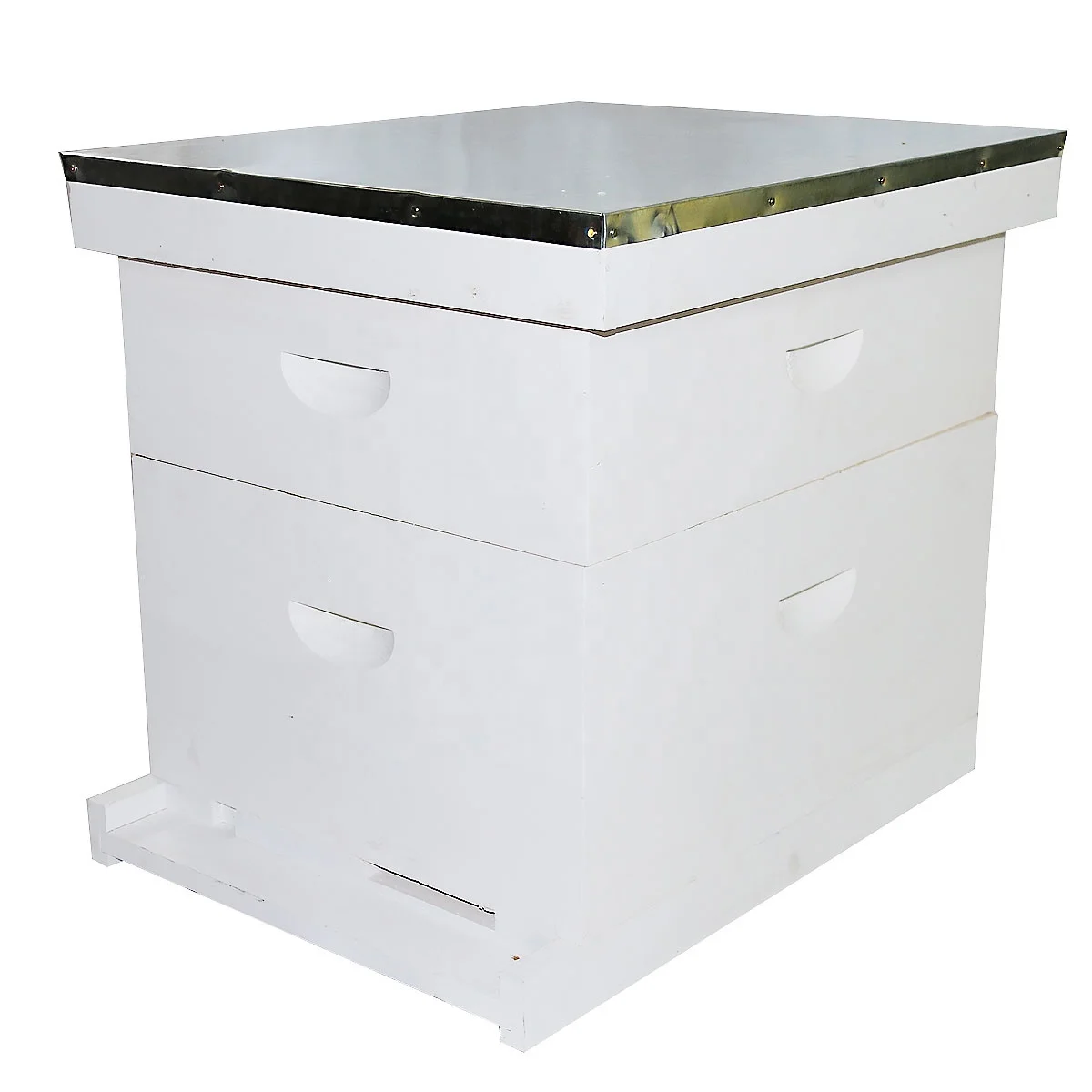 Unassembled 10 Frame Langstroth Beehive White Painted Bee Hive Box From Beekeeping equipment supplier