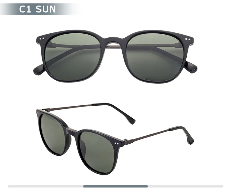 Custom Plastic Cellulose Acetate Sunglasses Men Square Half Titanium Eye Glasses Frames Sunglasses With Great Price