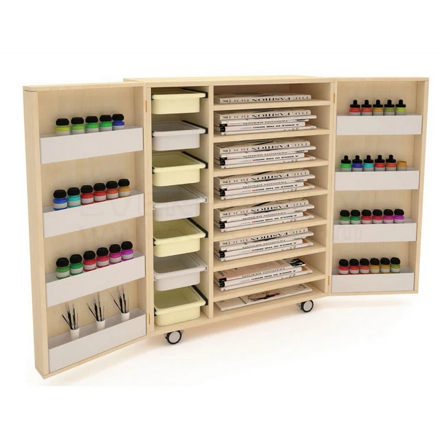 Wholesale School Library Furniture Storage Cabinet with Storage Boxes