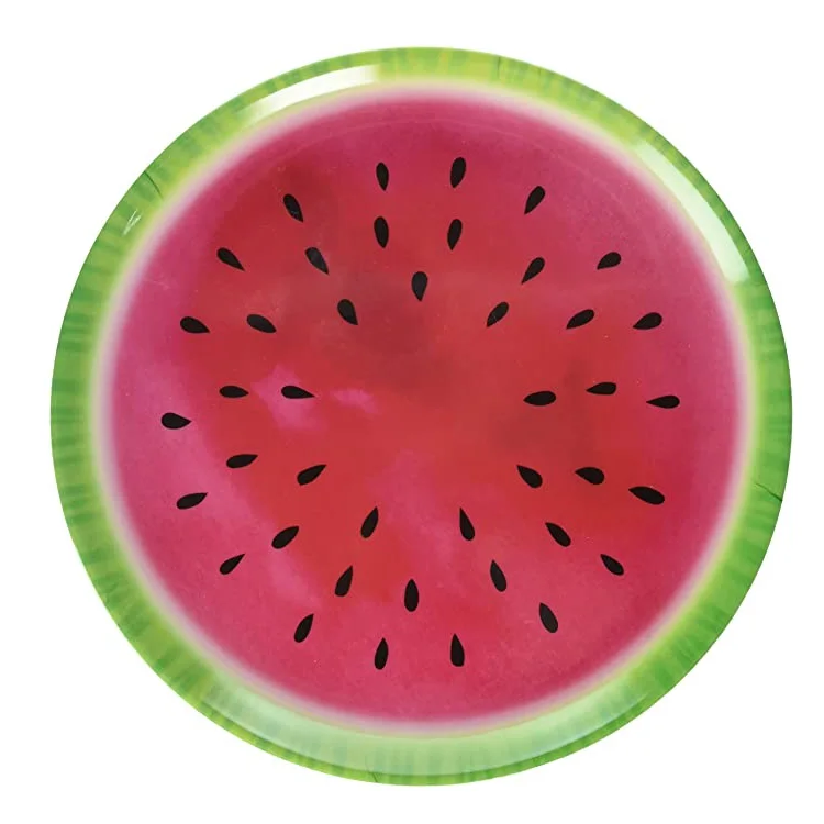 Summer Luxury watermelon melamine fruit platter and plate large