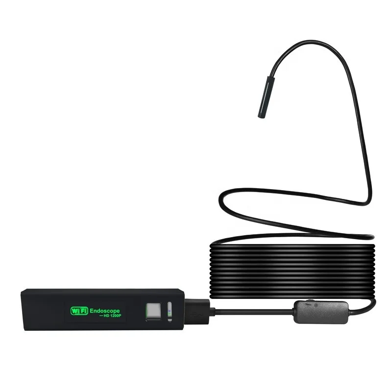 Беспроводной канализационный эндоскоп, 5 метров, 1200P, жесткий бороскоп для iphone, Android, Windows, водонепроницаемая камера для осмотра труб IP68
