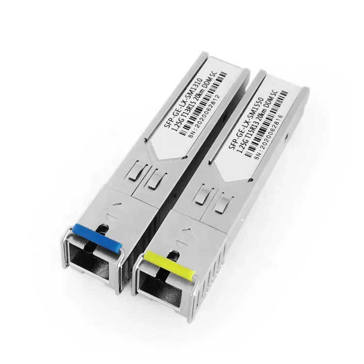 1.25Gbps 20km 1310/1550nm sfp sc connector sfp single fiber optical transceiver module