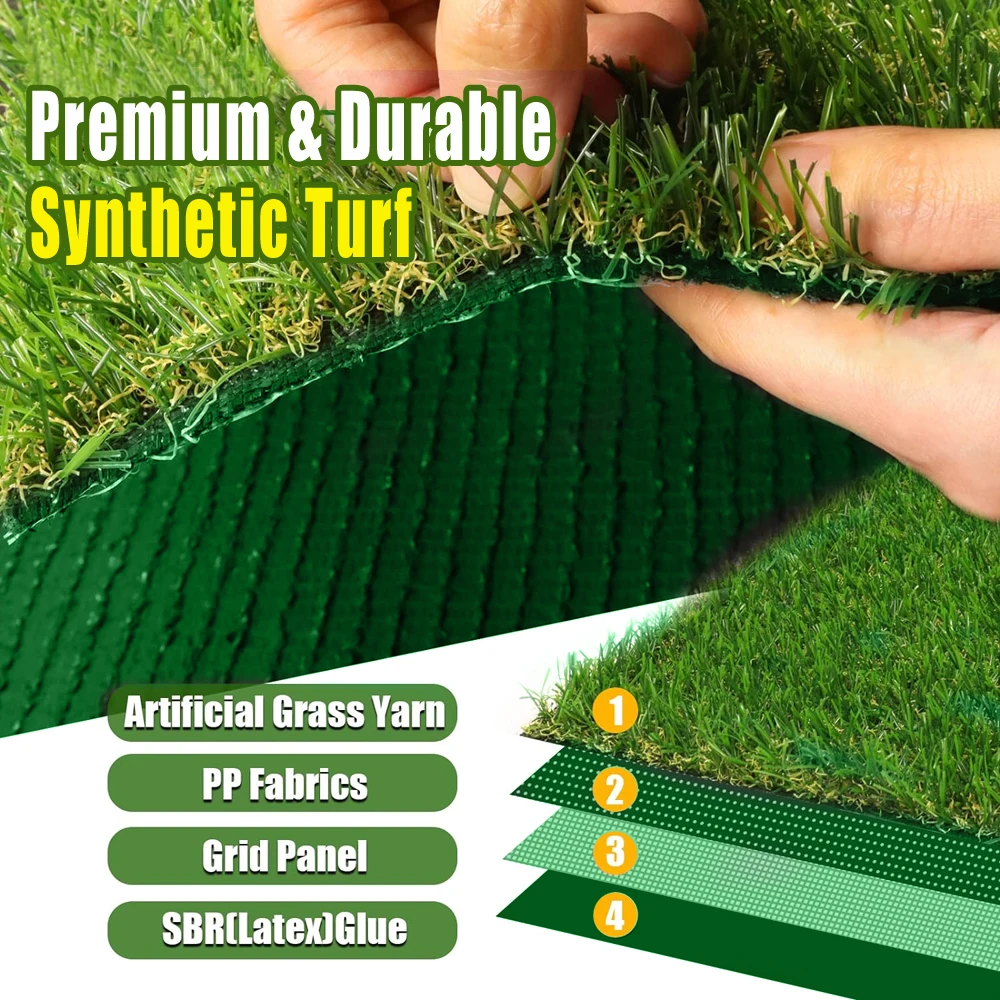 HH Wholesale 20mm Pile Height Synthetic Grass Balcony Flooring and Wedding Decor for Artificial Landscaping