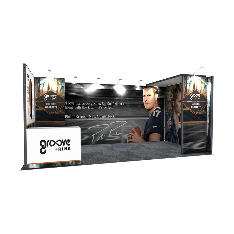 Aluminum exhibits booth design  Trade show stands