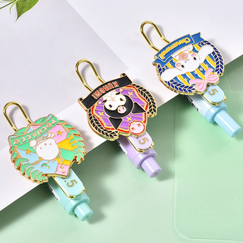 Sanrio  Academy Pai Series Press neutral pen ST head quick drying black 0.5mm carbon water pen student stationery