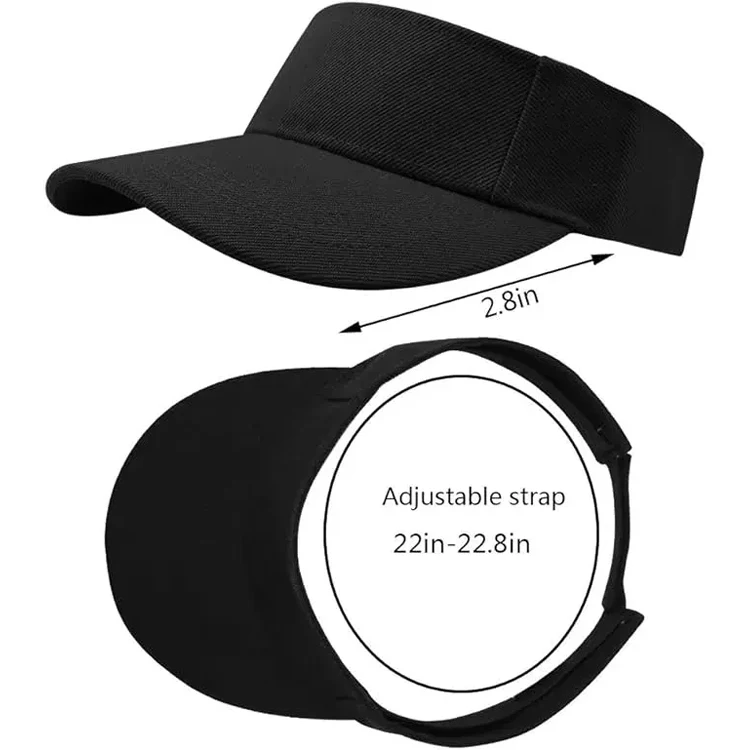 Custom logo Accept New summer sports men women cheap Solid Color sun visor hat sun visor sun visor cap