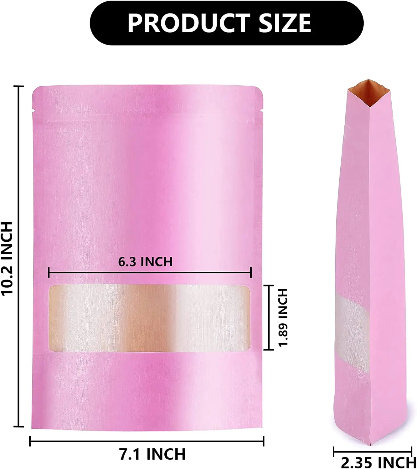 Custom recyclable packaging stand up pouch bags