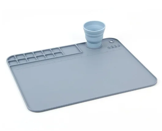 Silicone paint mat personalized custom art craft mat for kids lovely color dinning table water silicone paint mat