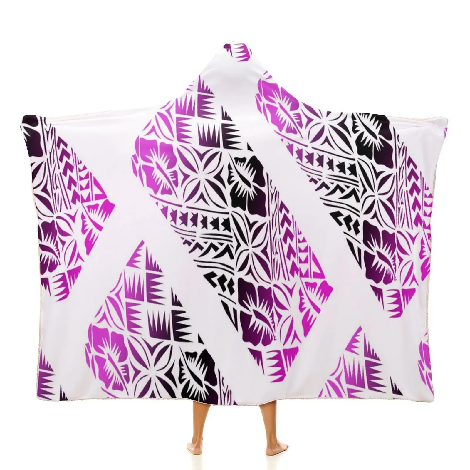 Brand New Pacific Island Art Flannel Fleece Blanket Customized On Demand Fleece Throw Blanket For Bed/Pet/Car