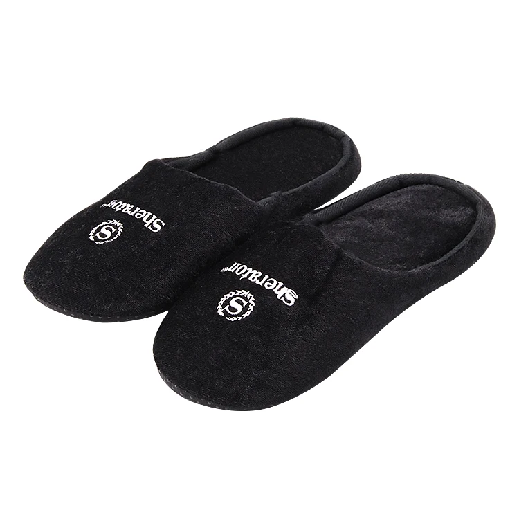 UG High-quality Custom Closed-toe Customized Personalized Logo Slippers Disposable Hotel Spa Massage Hospitality Slippers