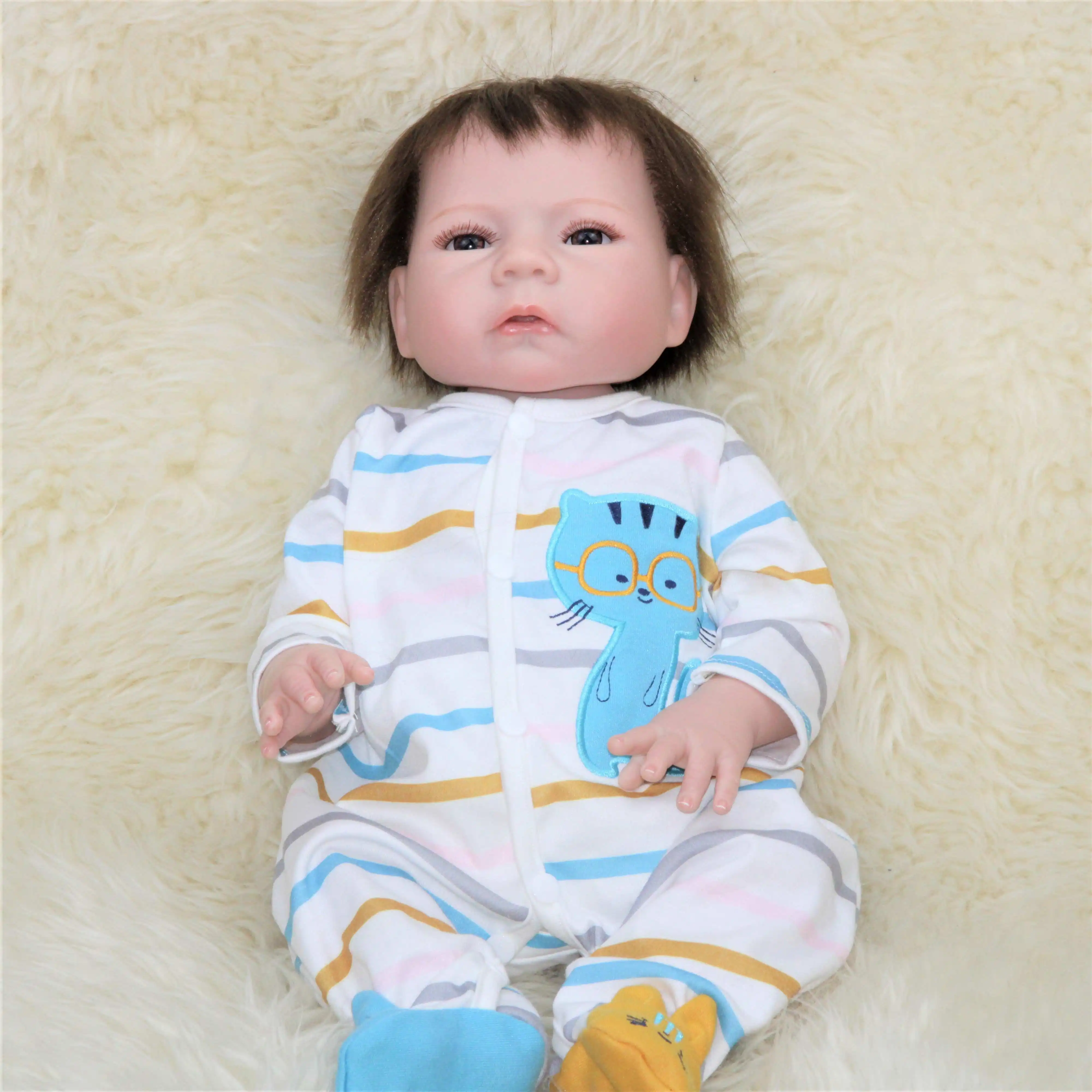 Sell Well New Type 18 Inch Silicon Realistic Reborn Baby Dolls Vinyl Reborn doll