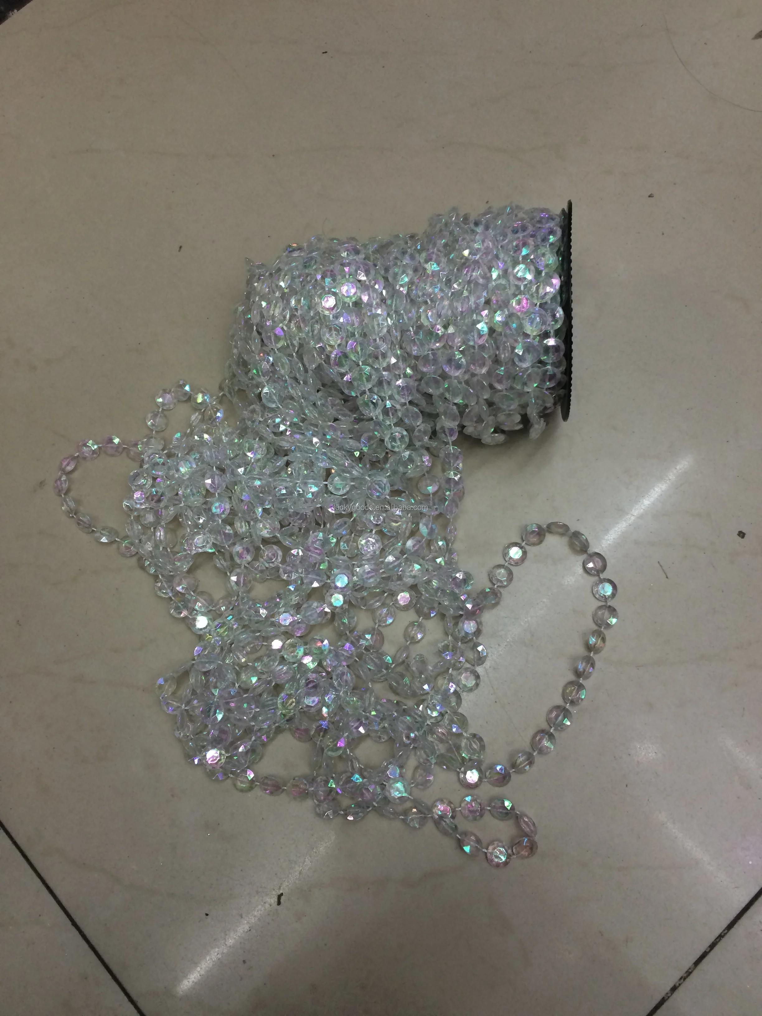 RG012 Garland Decoration Wholesale Wire Transparent Wedding Beading Vintage Luxury Pearl Chain Flower Packaging Diy Material