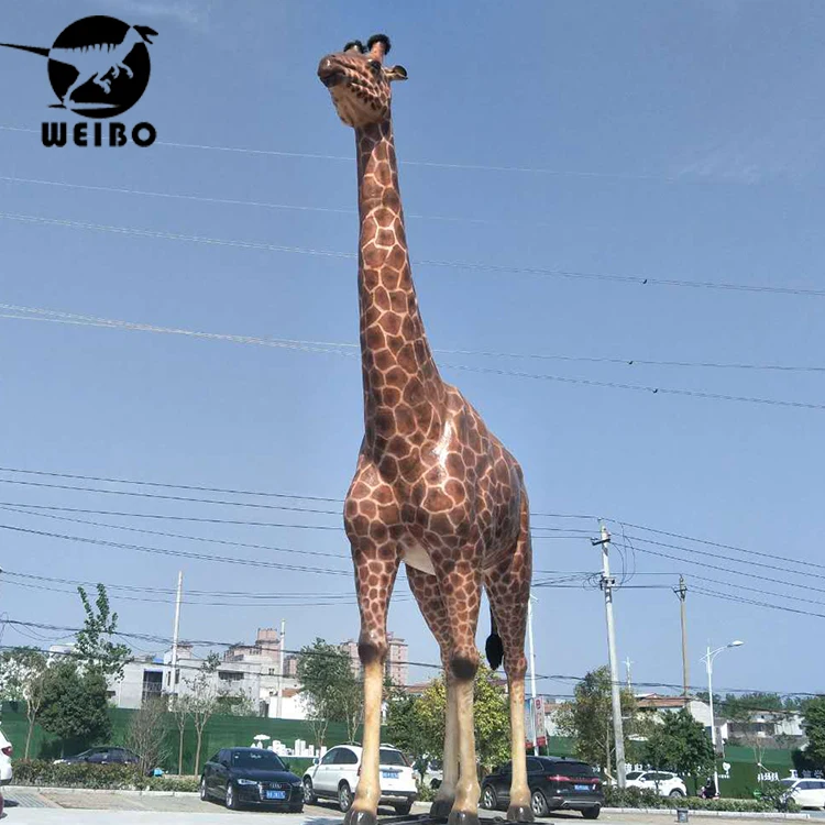 Life size animal animatronic animal giraffe