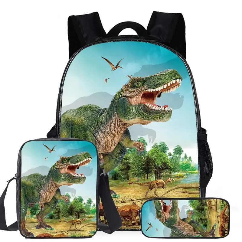 Wholesale/Customized Printing Kids Dinosaur Backpack Sets, Customized School Backpack,Dinosaurs Shoulder Bags