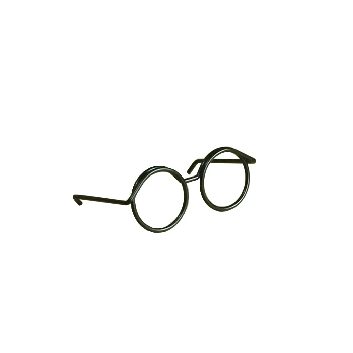 Black Silver Golden Christmas Novelty Metal Frame Glasses For Plush Stuffed Toy Doll