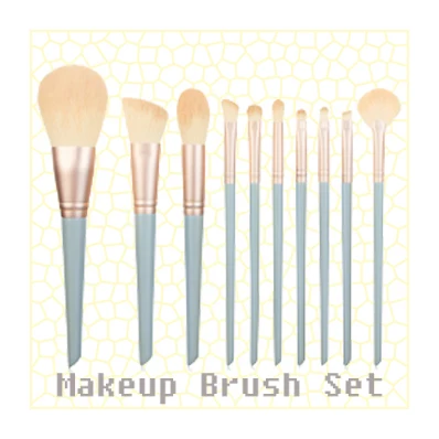 Brushes-pu bag Customization upon request qusart hot selling 7 wallet style makeup brush Makeup Brush Set with high quality