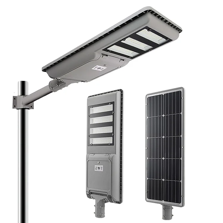 Outdoor Area Road Light Adjustable Angle 80W 12000Lumen Aluminium Solar LED Street Light