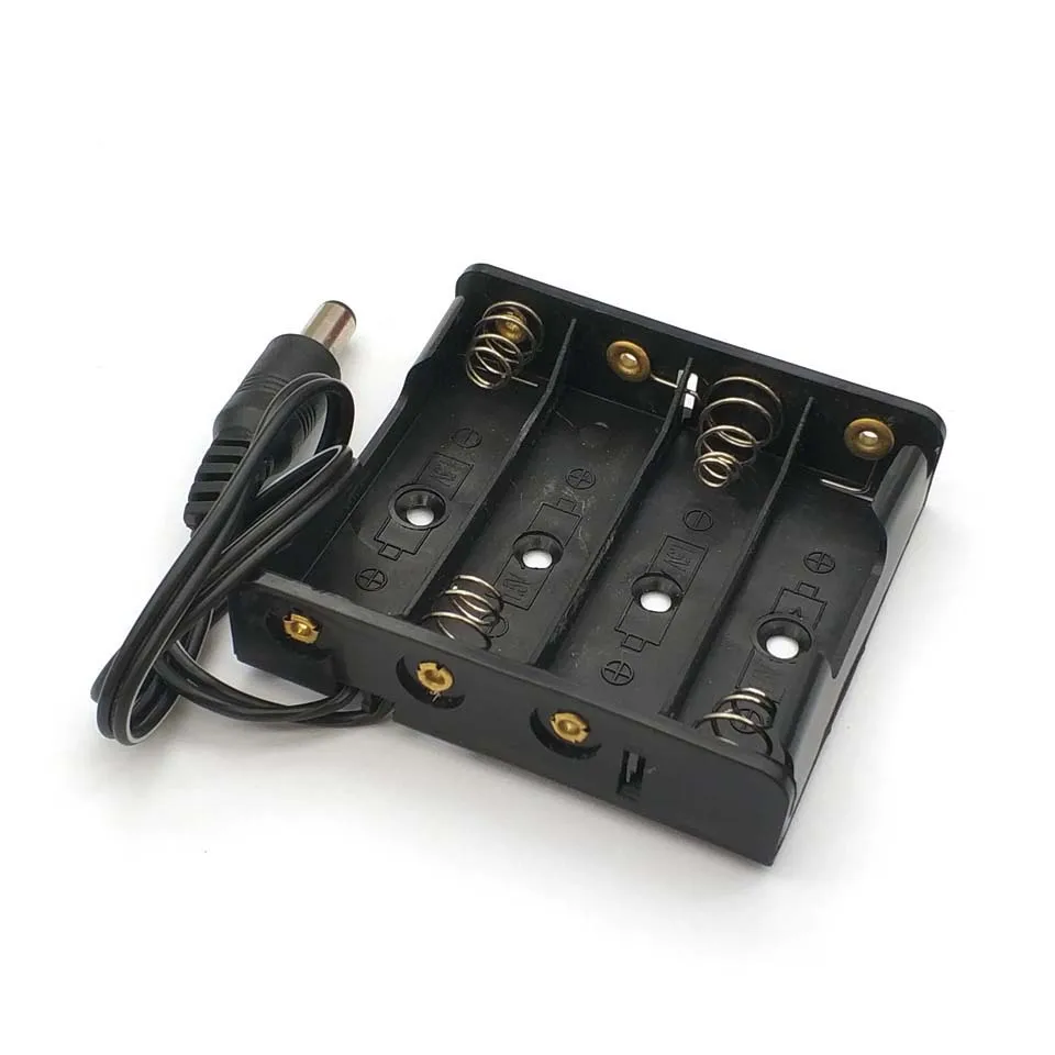 4 * AA UM3 battery holder with 9V battery snap clip