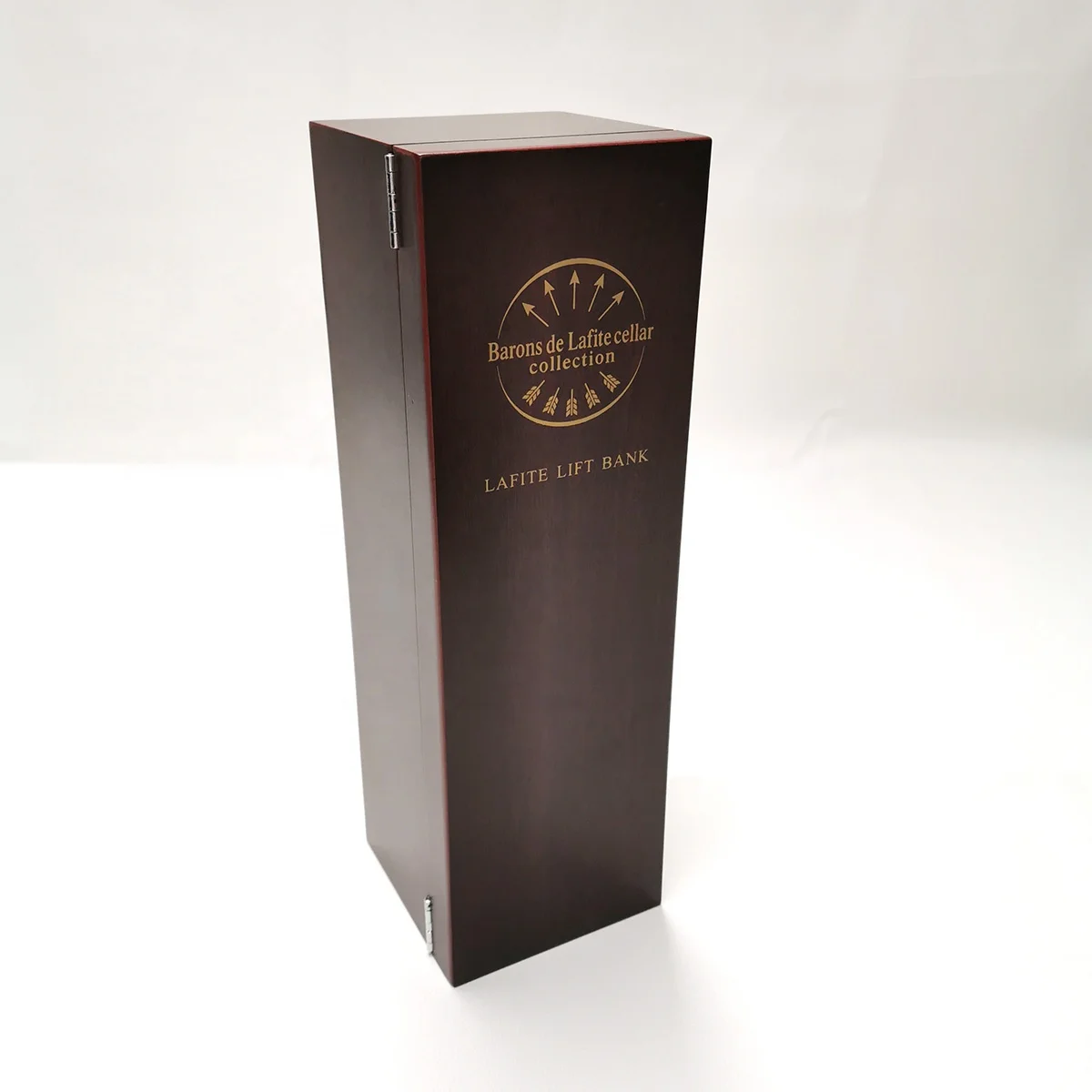 Custom red wooden satin inlay wine bottles packing boxes