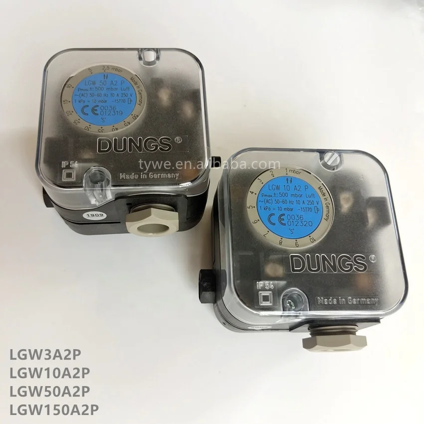 Переключатель давления LGW3A2P LGW10A2P LGW50A2P LGW150A2P DUNGS Pmax. Запасные части для горелки