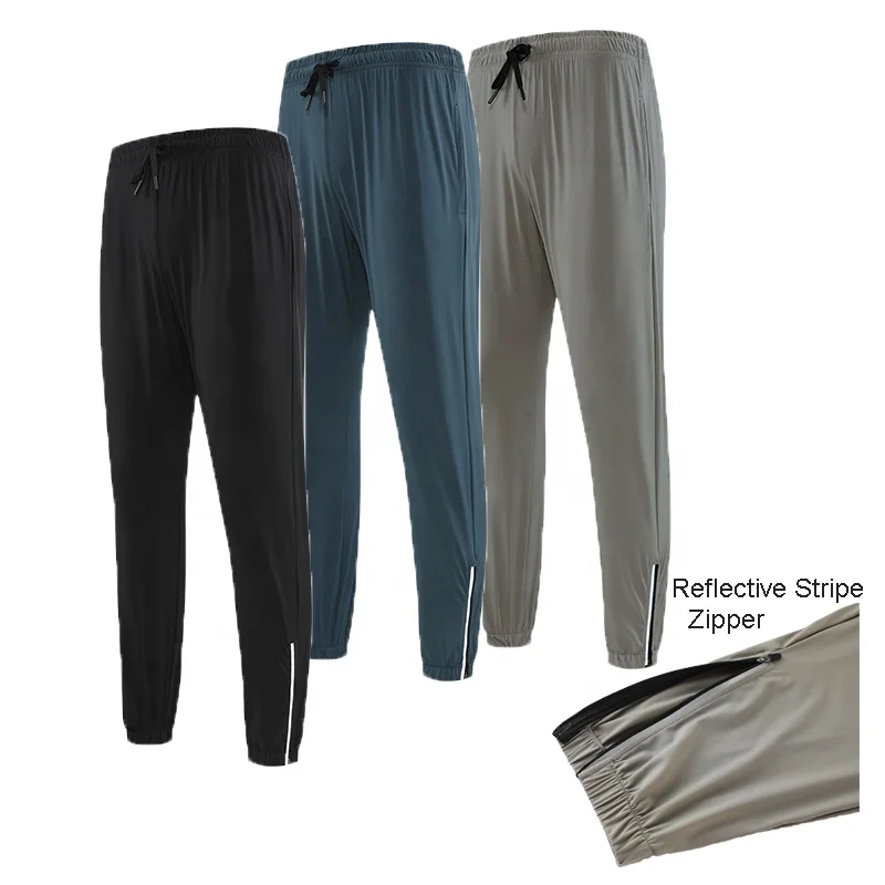 Custom Logo Gym Zipper Ankle Jogger Men Running Track Pants