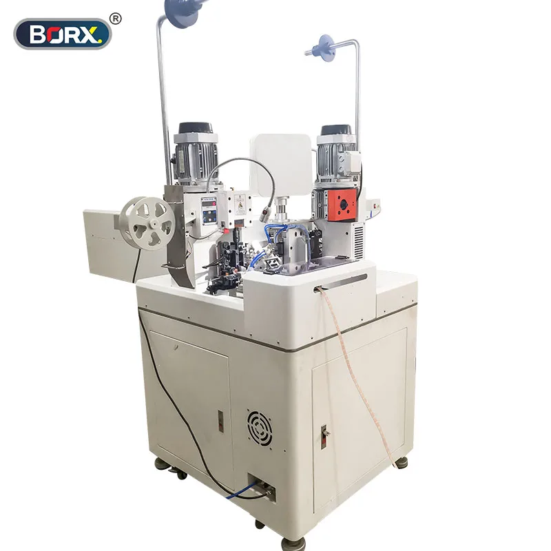 Double head ribbon cable terminal machine Automatic FPC wire crimping machine PH VH Dupont terminal connect flat crimp equipment
