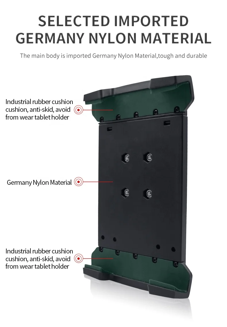 Drill Down Tablet Holder Mount with Short/Medium/Long Double socket Arm for SAMSUNG galaxy Tab Active pro and more