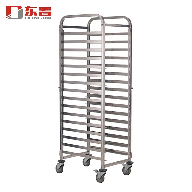 
OEM Stainless Steel Bakery Cooling Bread Cooler Tray Rack Trolley For Restaurant 