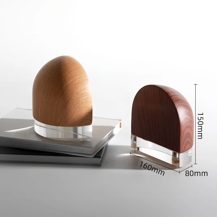 Office high quality decorative wood bookends decor piece for desk