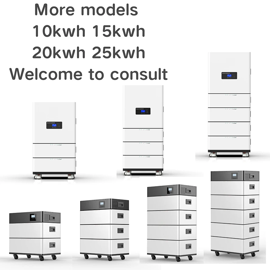 Custom Power Generator 5KW 10KWh 15KWh All In One Stacked Hybrid Inverter 36V 48V 52V LifePO4 Battery Home Energy Storage System