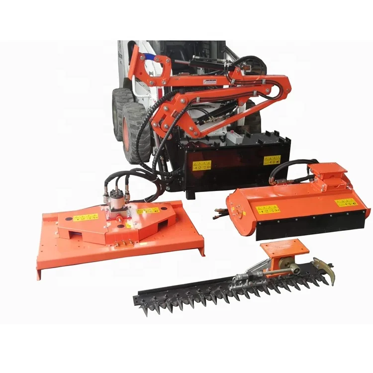 Rima PTO Flail Mower Hydraulic Driven Skid Steer Boom Arm Mower For Sale