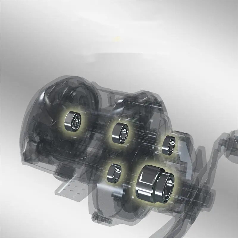 Wholesale long range magnetic fishing reel 7.2:1 nylon water droplet sea rod fishing reel