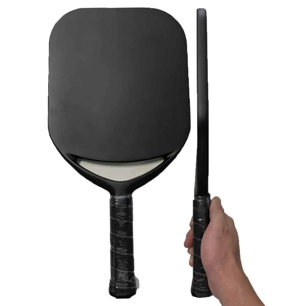 2023 hot sell PP graphite carbon fiber edgeless pickleball pickle ball paddle racket