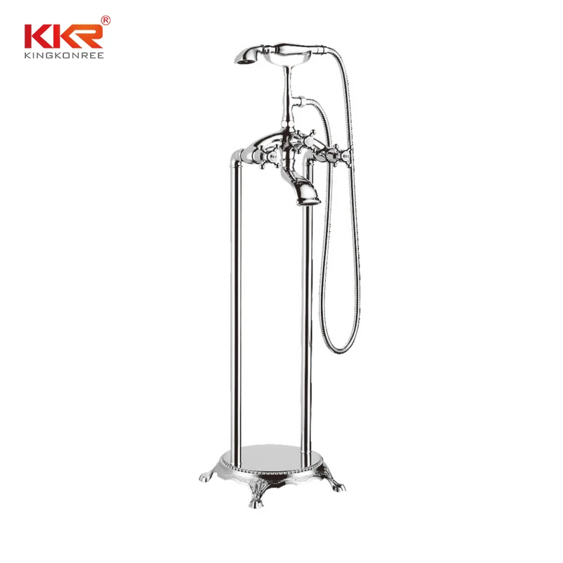 
Brass Freestanding Faucet 35MM Ceramic Cartridge Bathroom Bath Tub Faucet Shower 