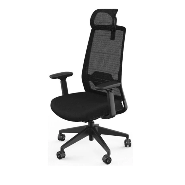 2D headrest swivel manager boss mesh headrest adjust black ergonomic office furniture chair task office mesh chair for office