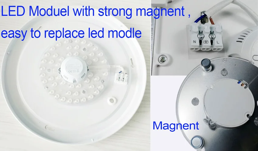 IN HOME Brushed Silver Finish with Acrylic Shad 14-inch LED Flush Mount Ceiling Light for Bedroom