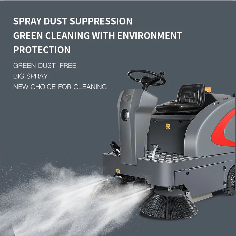 Industrial road street floor sweeper cleaning machine commercial magnetic ride on Sweeper truck