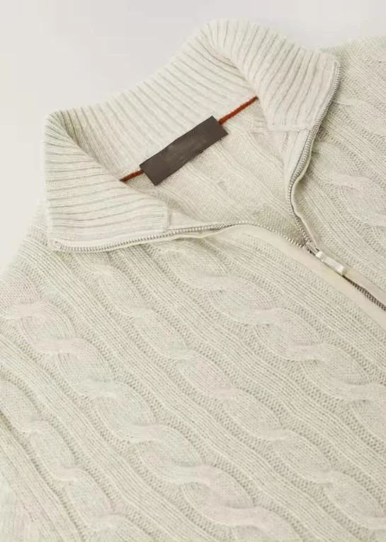 Classical style big cable knit cashmere men sweater