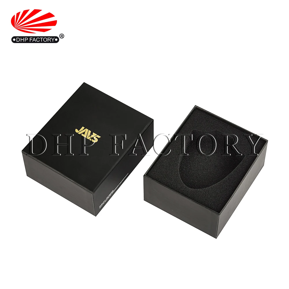  Настроить логотип черный жесткий бумажный флаг памятный значок монета дисплей подарочная упаковка картонная коробка