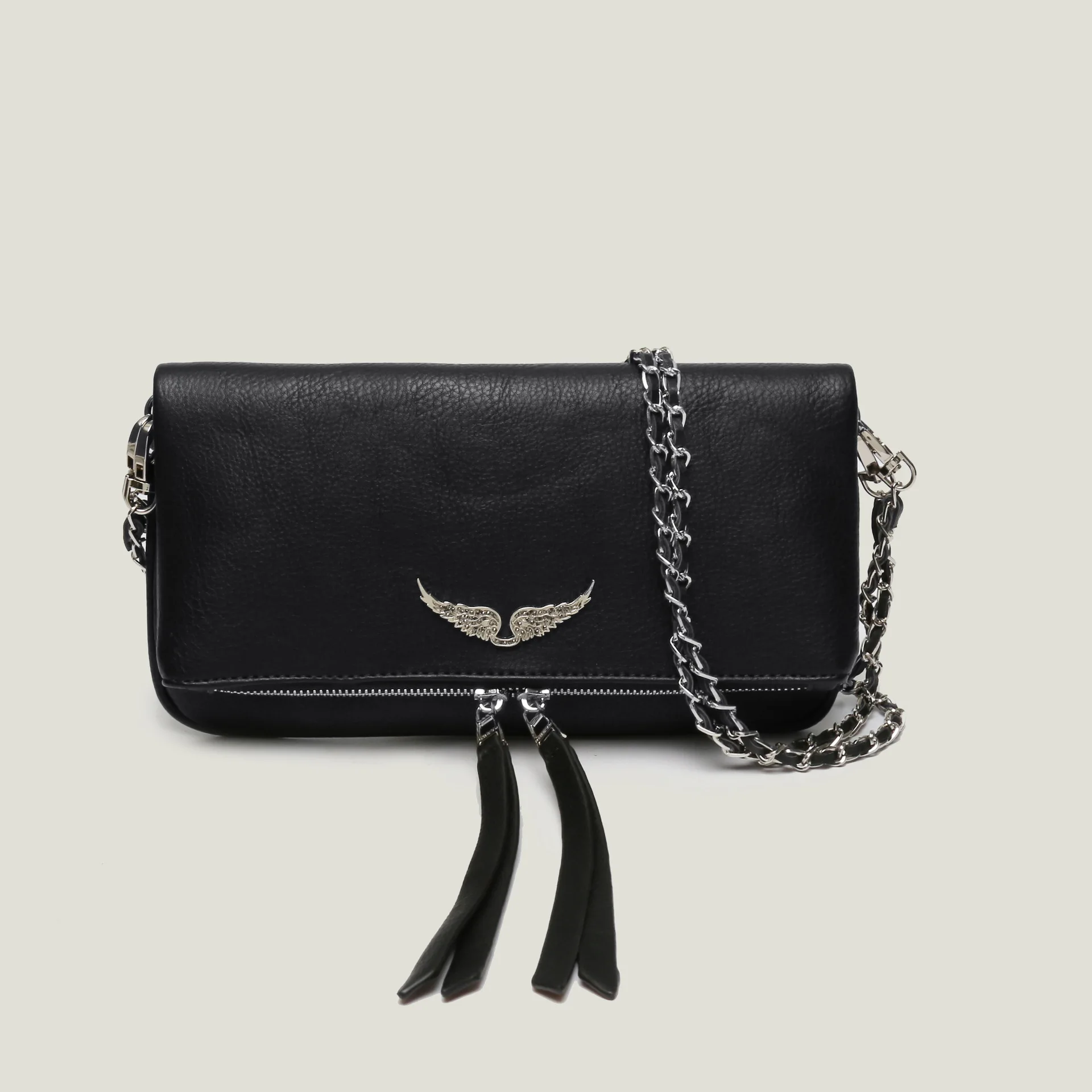 Spain Silver Wing Designer Chain Shoulder Bag Women Crossbody Messenger Bags Soft Leather Luxury Clutch Bag Lady Envelope Purses